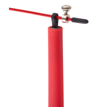 Скакалка RP-202 с подшипниками, с пластиковыми ручками, красный, 3 м